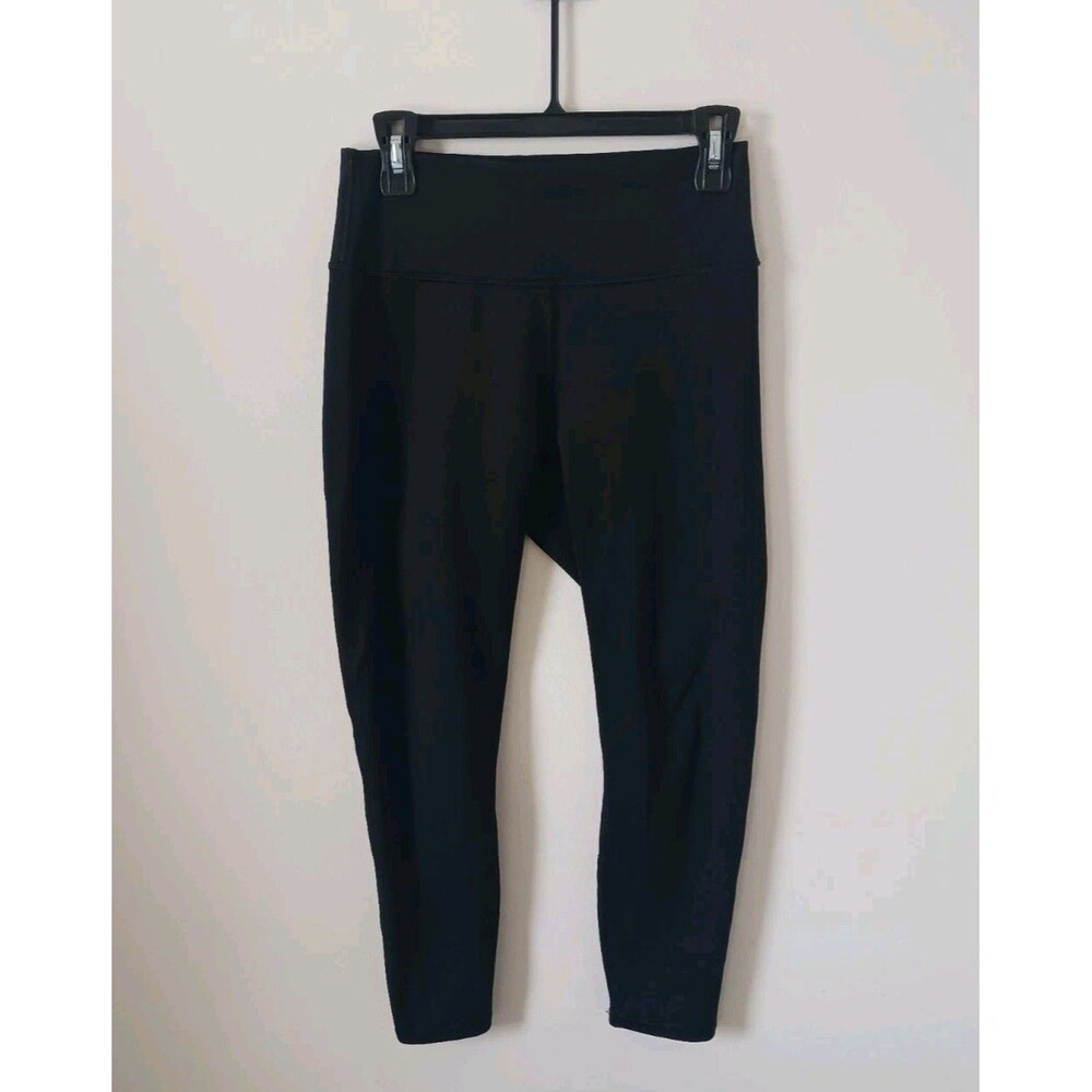 Fabletics High Waisted Compression Leggings Black Workout Gym Yoga Stretch S‎